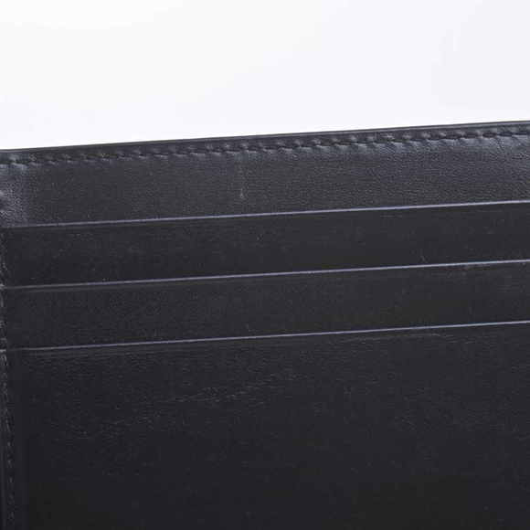 Saint Laurent Leather Money Clip Bifold Wallet Billfold Black - Picture 6 of 8